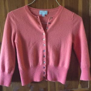 PURE Collection Cashmere Cropped Cardigan, Size 2